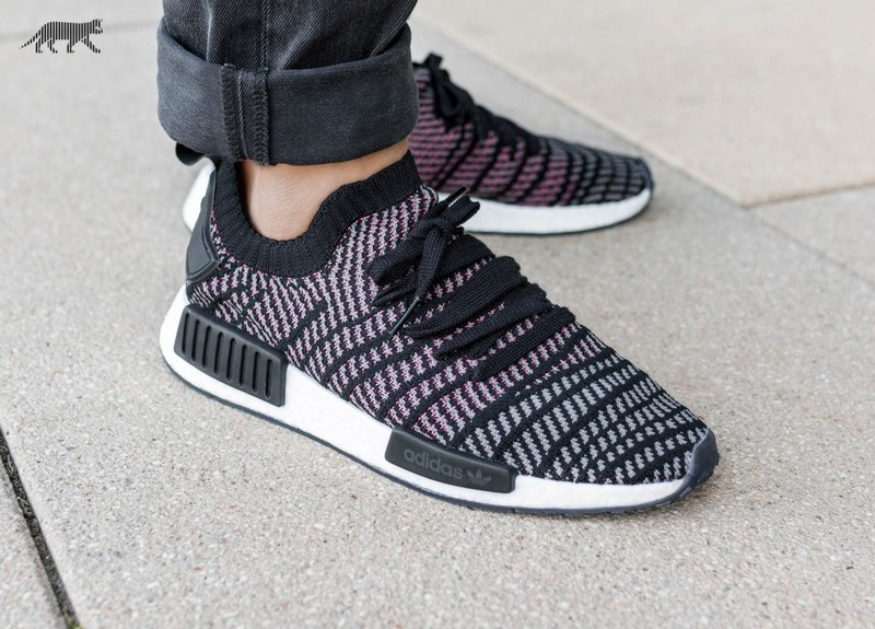 Adidas nmd r1 primeknit stlt clearance black